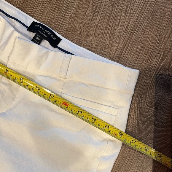 💛bundle for $15 - Banana republic white slacks - Picture 4 of 6